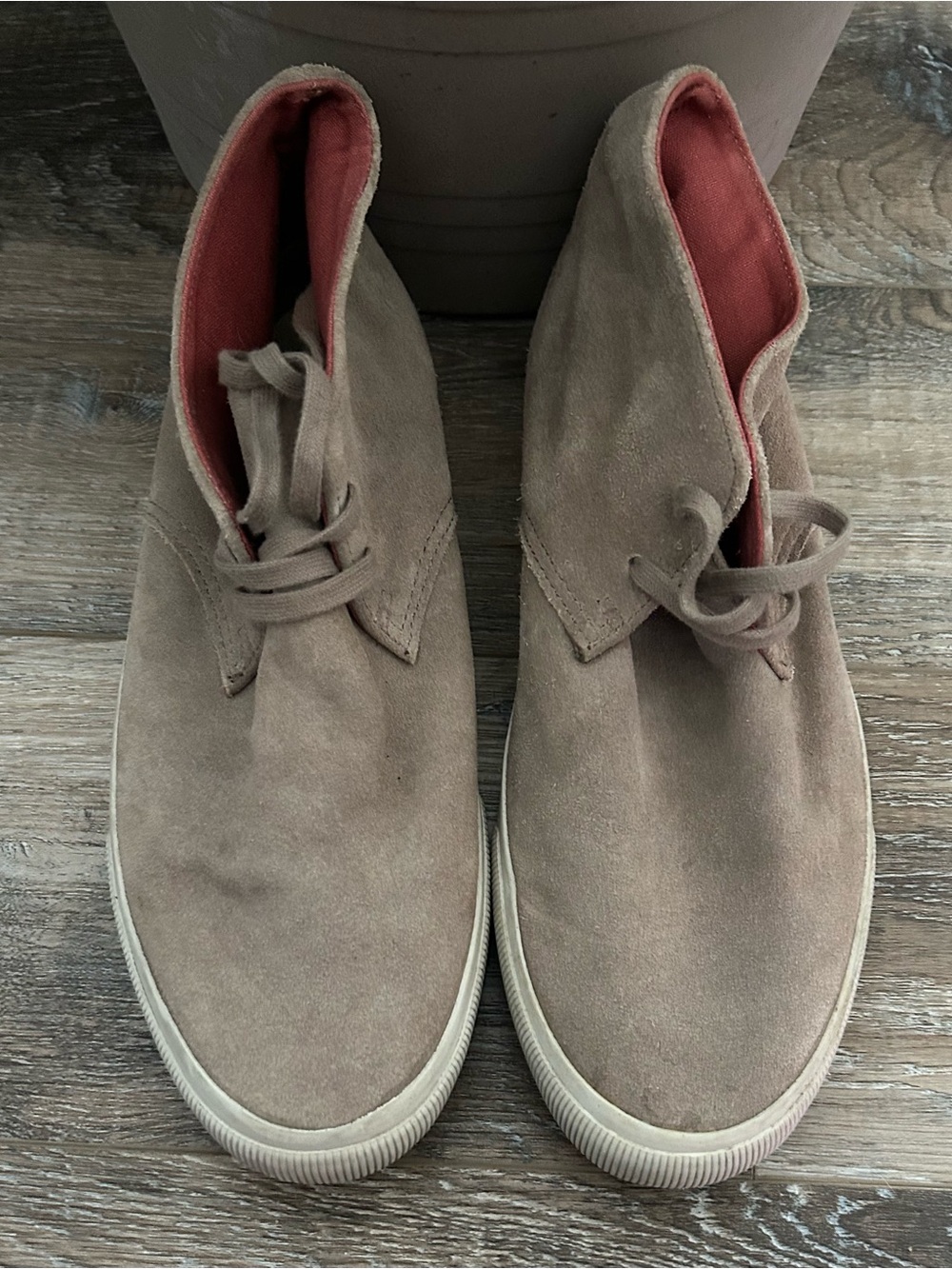 Hollister Men's Taupe Suede Chukka Boots